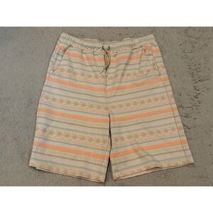 Colorful Planet Boys XXL Orange Tan Geometric Southwestern Knit Shorts